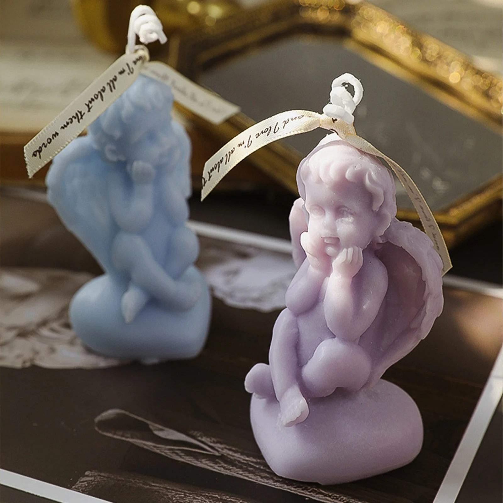 1Pc Angel Scented Candle - Han - Home Fragrance Scented Candle recension och pris