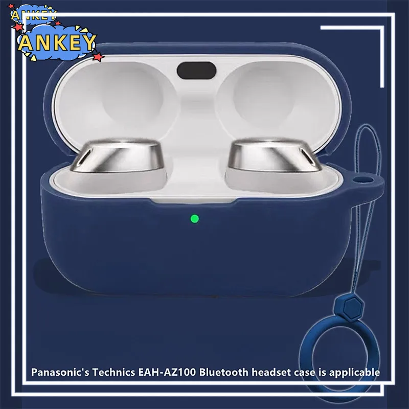 For Technics EAH-AZ100 Case Protective Earphone Cover Ring Anti-fall Soft Silicone Wireless Bluetooth Earbuds Shell Carrying