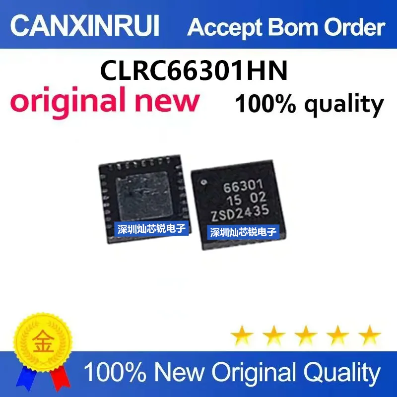 (5-100pieces)Brand new original CLRC66301HN 66301 QFN package NFC read/write integrated chip