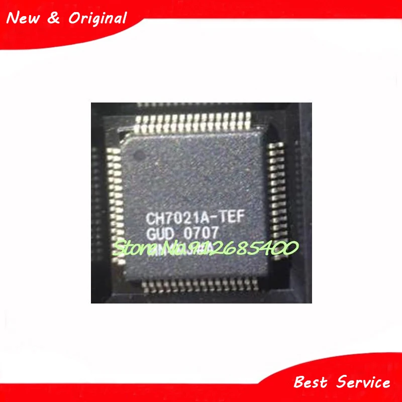 5 pz/lotto CH7021A-TEF LQFP64 nuovo e originale In Stock