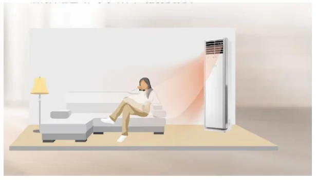 GREE 35000 BTU Floor Standing Air Conditioner Unit Inverter Cooling and Heating Vertical Column AC for Home and Office