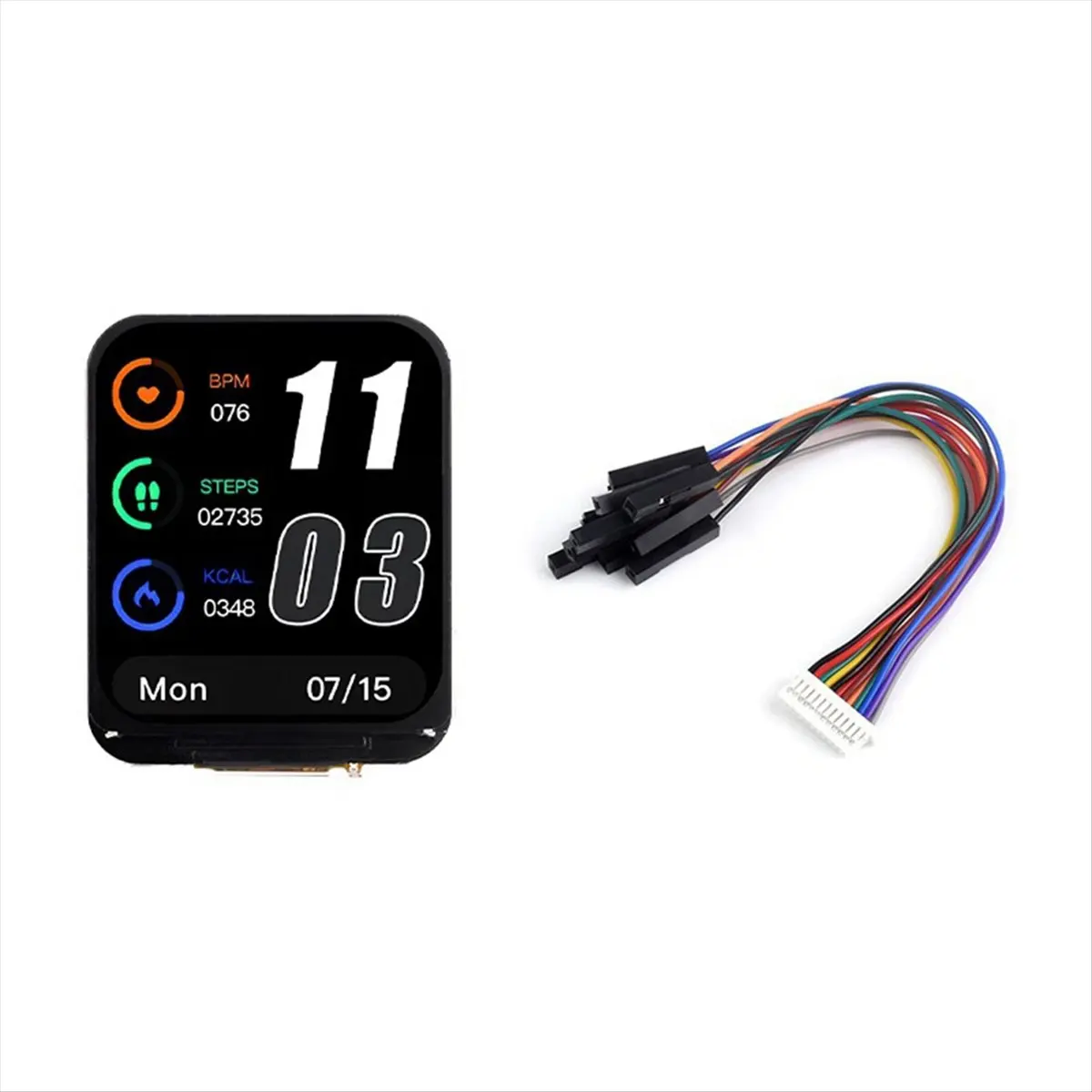 Welcome Deal~- 1.69inch LCD Display Development Board 240x280 with QST Attitude Gyro Sensor QMI8658C for Python