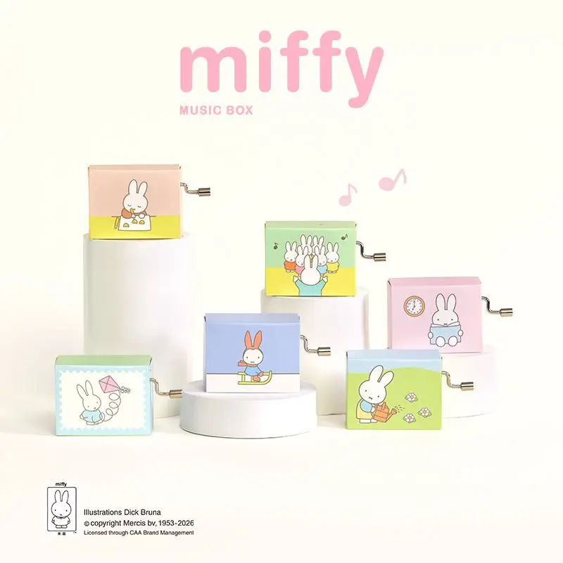 

Anime Miffy Music Box Lovable Cartoon Design Room Decorate Music Box Delicate Luxurious Lovely Kawaii Interest Individuality New