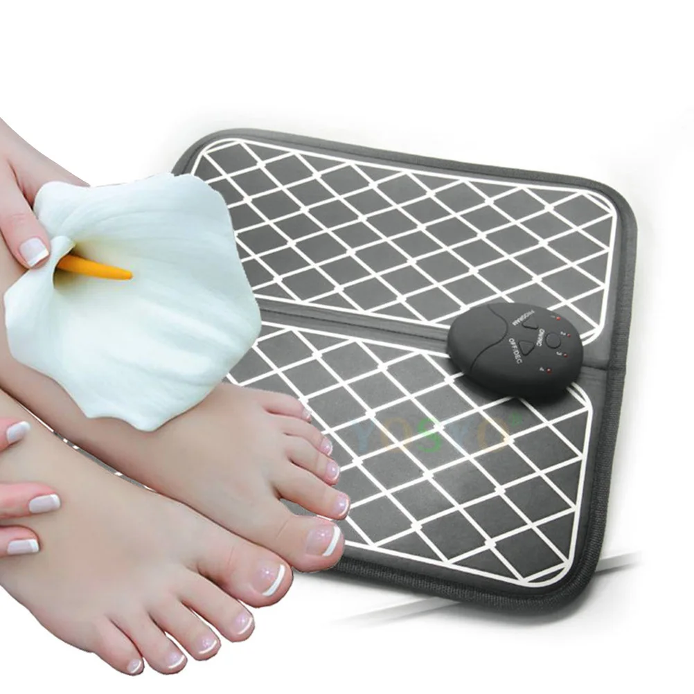 

1 шт. USB электрический массажный коврик для ног складной прочный дизайн стимулирует кровообращение расслабляющий массажер для ног