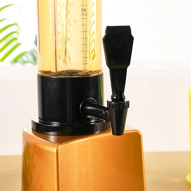 دلو بيرة/مشروبات متعدد الأغراض سعة 3 لتر - مثالي لمسودة البيرة والكوكتيلات والصودا وعصير الليمون (KTV والاستخدام التجاري)