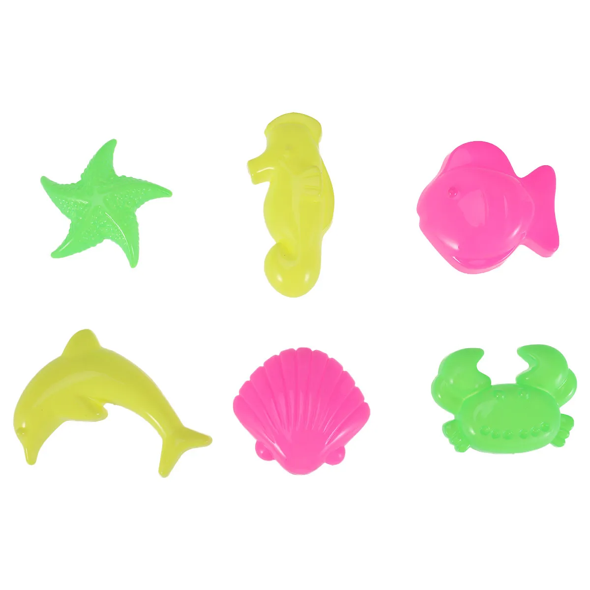 6Pcs Ocean-Themed Sand Molds Set Beach Play Kit for Kids Sand Tray Activity Promotes Creativity Cognitive Growth Fun