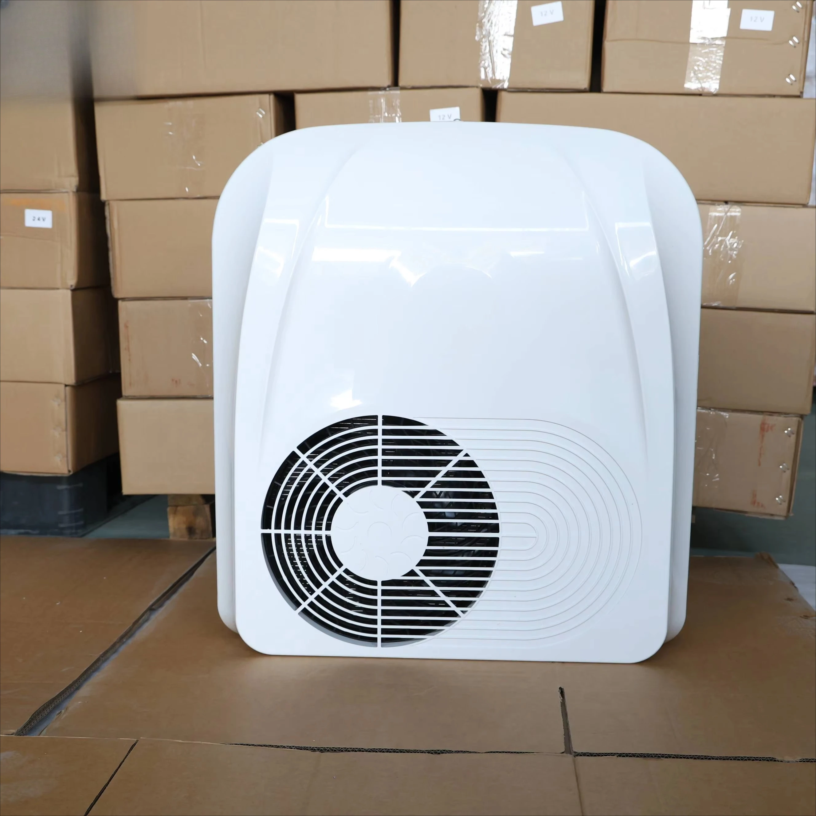 Rooftop 12 V 24V DCAuto Parking Air Conditioner Electric Save Energy Cooler Camper RV Truck Van Air Conditioning