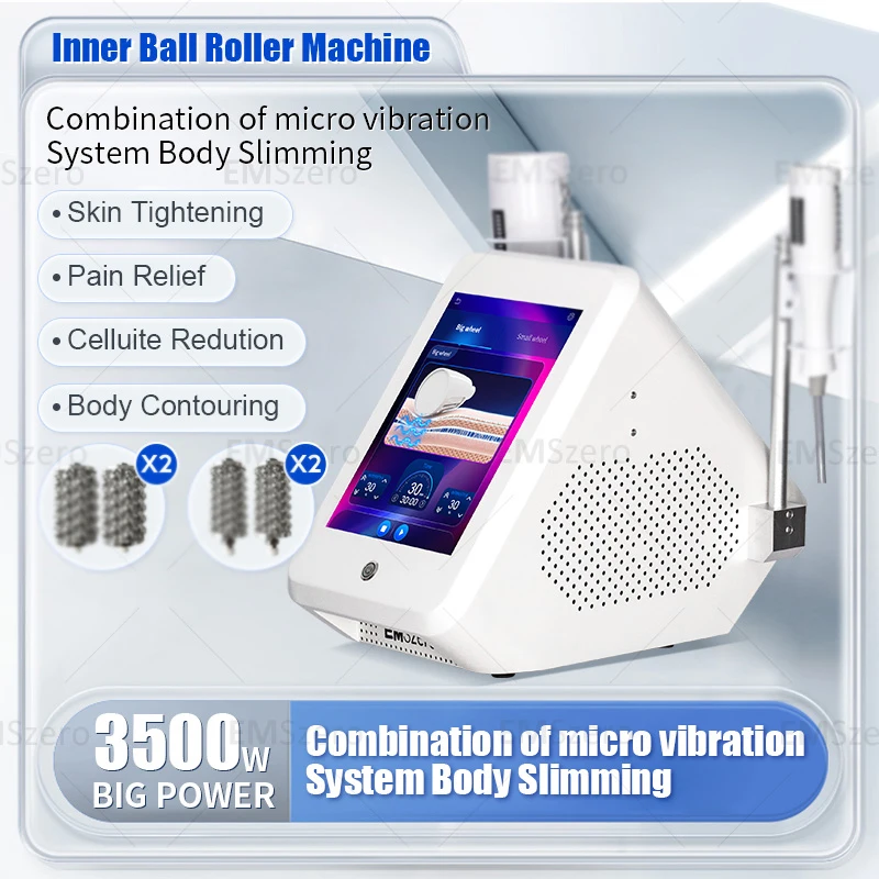 EMS 200HZ Slimming Cellulite Reduction Roller Infrared Vacuum Massage Beauty Machine 6500W Inner Ball Roller For Body Care Salon
