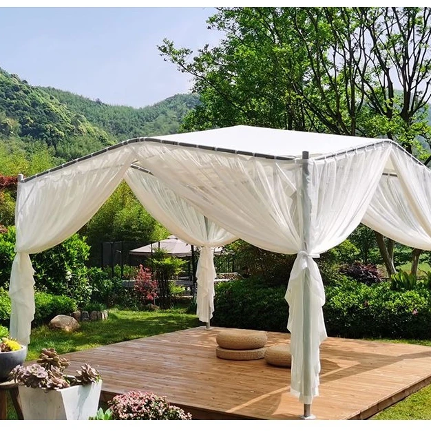 

Sturdy modern gazebo New design Outdoor garden Rust proof Outdoor waterproof garden Aluminum gazebo