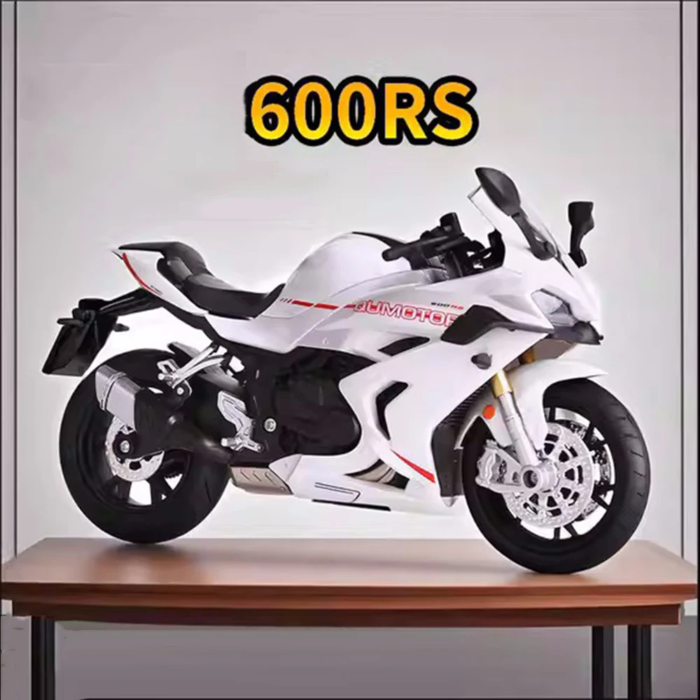 

1:12 600RS Spring Breeze 450SR Motorcycles Toys Cars Models Rubber Tires Wheels Shock Absorption Miniature Vehicles Boys Gifts