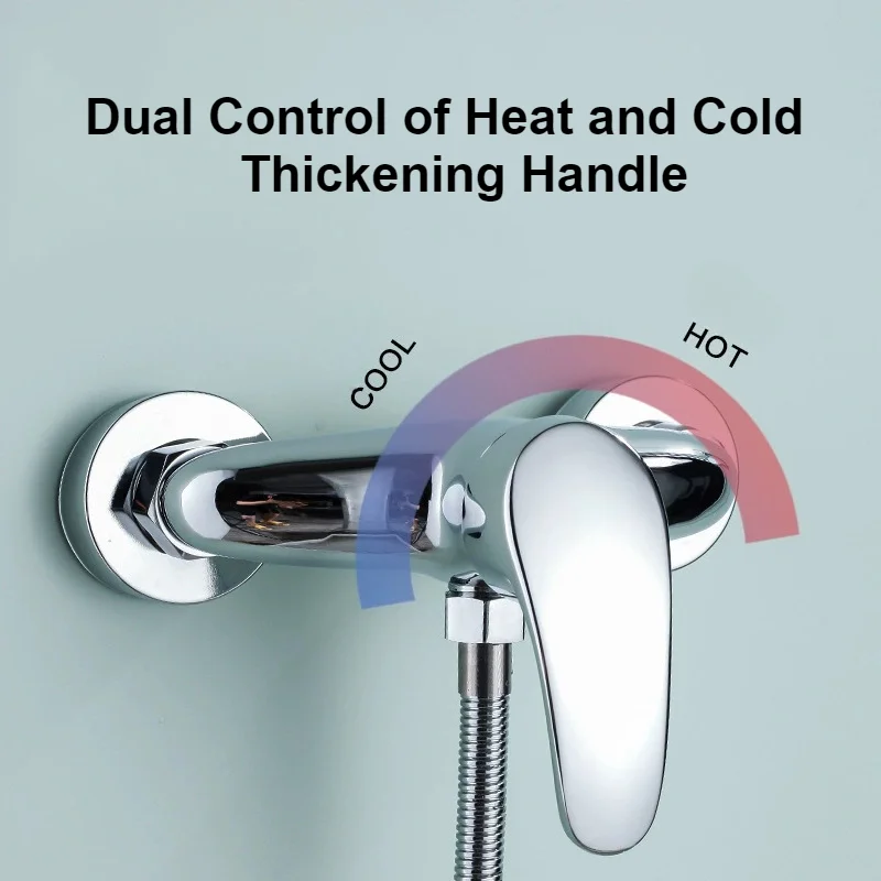 

Wall Mounted Shower Faucet Bathroom Concealed Shower Mixed Valve Household Bath Switch Shower Sprinkler Faucet
