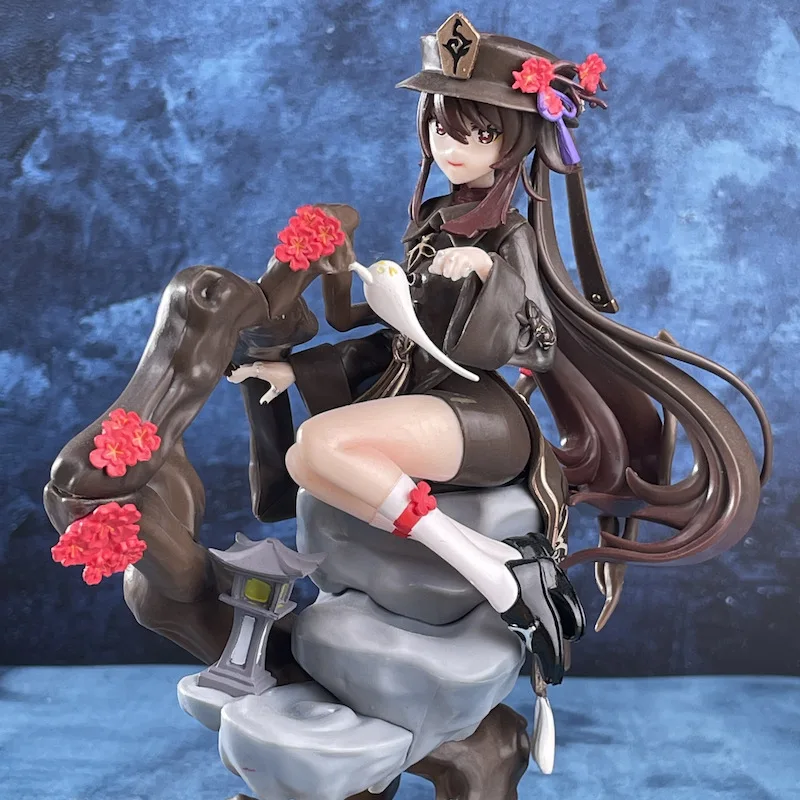 Genshin-figura de Anime de impacto Hu Tao, colección de adornos, figuras de acción artesanales, modelo de muñeca de PVC, juguetes de regalo