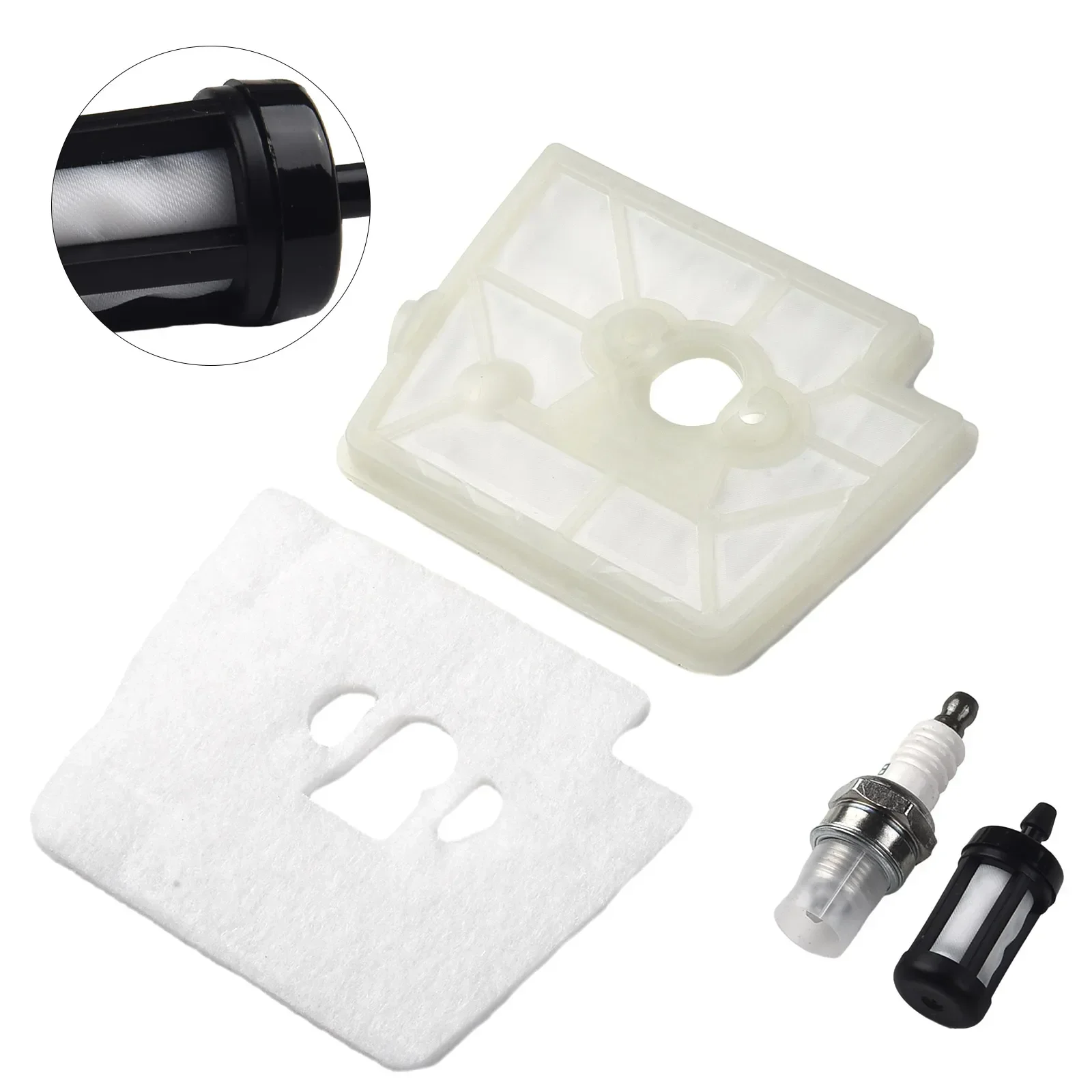 ตัวกรองอากาศกรองน้ำมันเชื้อเพลิงฟองน้ำ3ชิ้นใหม่เอี่ยมสำหรับ FS180 FS160ลายยาง/พลาสติกสำหรับ FS220 FS280