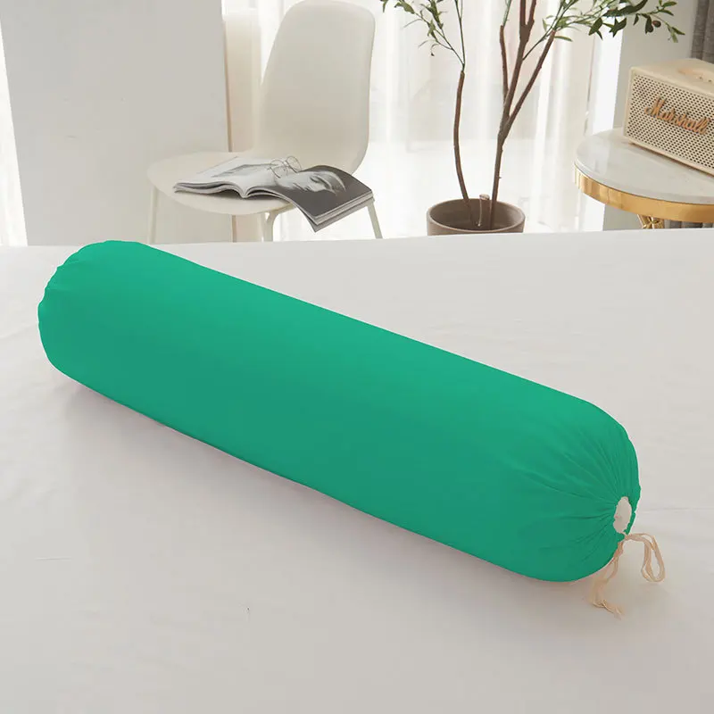 Cylindrical Pillow Case Long Pillow Cover Summer Thin Comfortable Pillow Case Neck Bolster Headrest Cushion Cover