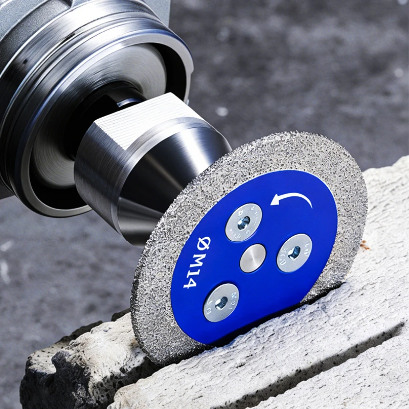 M14 Thread 50mm Mini Diamond Saw Blade Stone Cutting Disc Granite Sandstone Concrete Lettering Carving Grinding Engraving Tool
