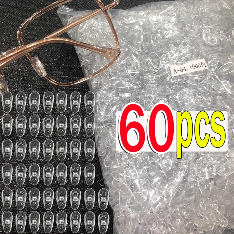 DIY Air Chamber Clear Oval Eyeglass Nose Bracket Silicone Nose Pads Eyewear Bracket Anti-drop Sunglasses Glasses Accessories