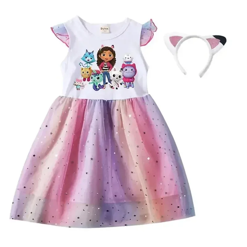 

Dresses for girls, Cosplay Costumes for Gabby's Dollhouse, cute cartoon dress for children, party outfits