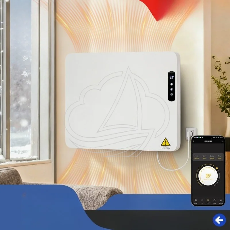 Smart Thermostat Electric Space Heater Support 110V 220V Portable Warm Air Blower Indoor Heating Radiator