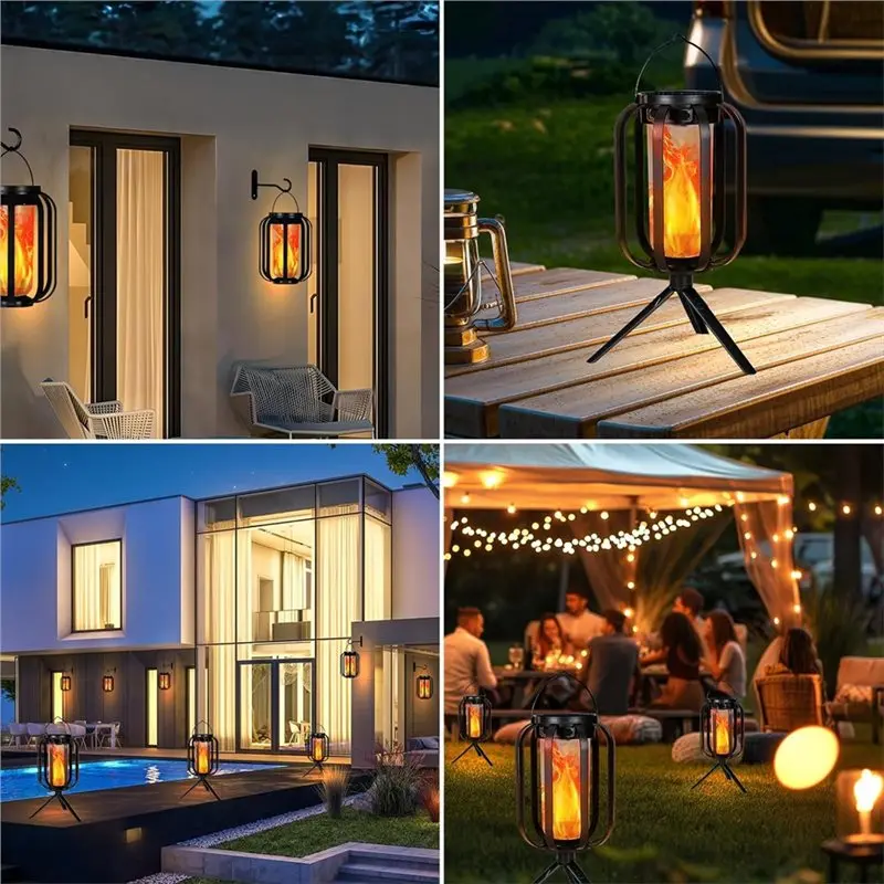 YANA50I Solar Lanterns Outdoor Lanterns Flame Solar Lights Outdoor Solar Lanterns Outdoor
