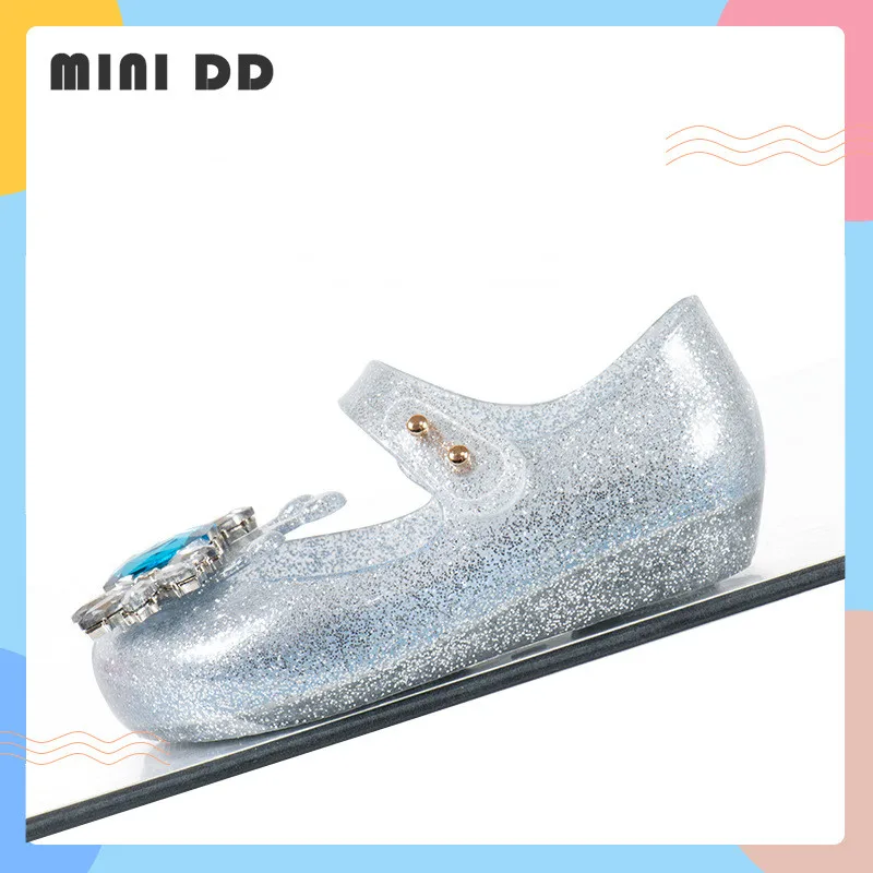 Fashion Crystal Diamond Kids Shoes 2022 Summer Casual Girls Sandals Children Breathable Beach Shoes DD033