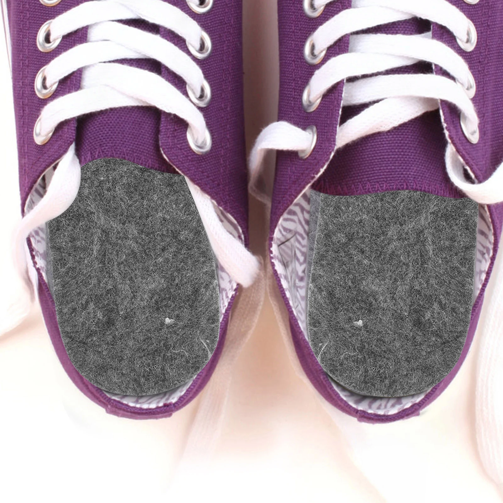 1 Uds. 1 par de plantillas de fieltro de lana suave insertos de zapatos de invierno cortables para hombres y mujeres plantillas térmicas insertos de botas absorbentes de sudor