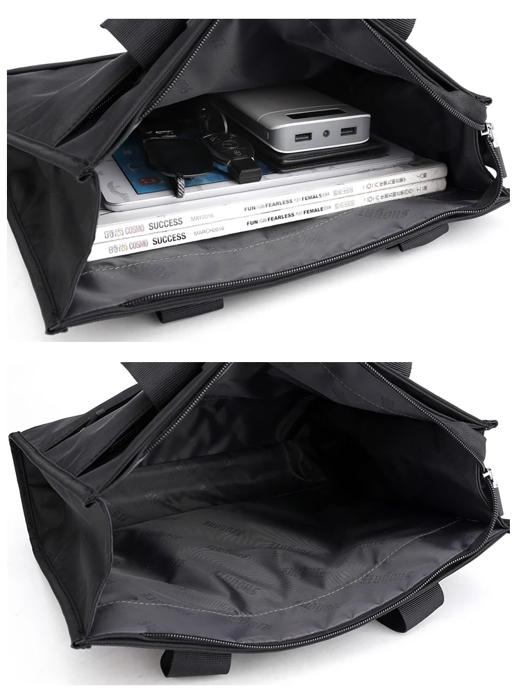 

Casual Nylon Busin Bag Multi-Layered Men Women Handbag Commuting Document Bag Cuter Bag Student Class Bag