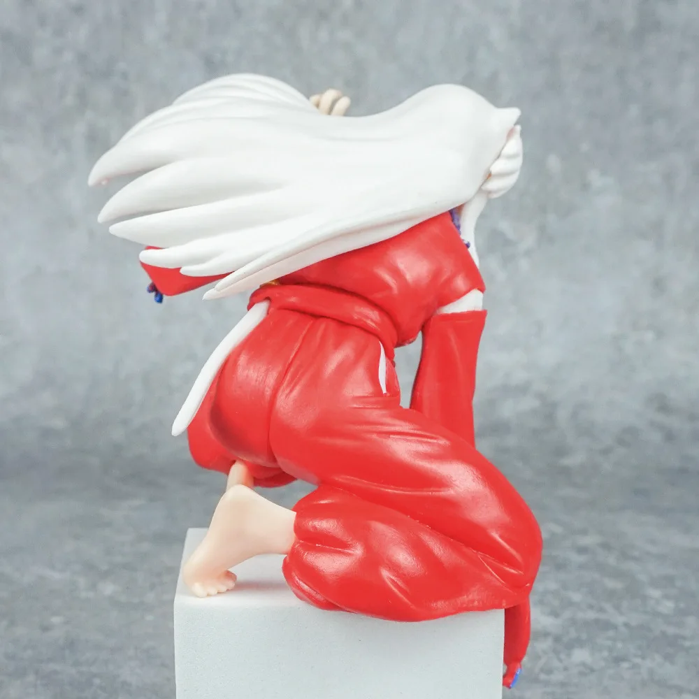 Figuras de Ação Anime de Inuyasha Sessyoumaru, Postura Sentada, Pressionando Cup, Noodles, Bidimensional, Presentes de Ornamento, 9 cm, 13cm