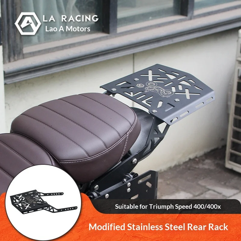 【Premium】For Triumph Speed 400/400X modified motorcycle stainless steel rear rack trunk bracket accessories Speed