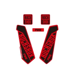MTB Road Bike Front Fork Decals for Rock Shox Pike Vinyl Carved Craft Mountain Bicycle Cycling Racing Kit Stickers