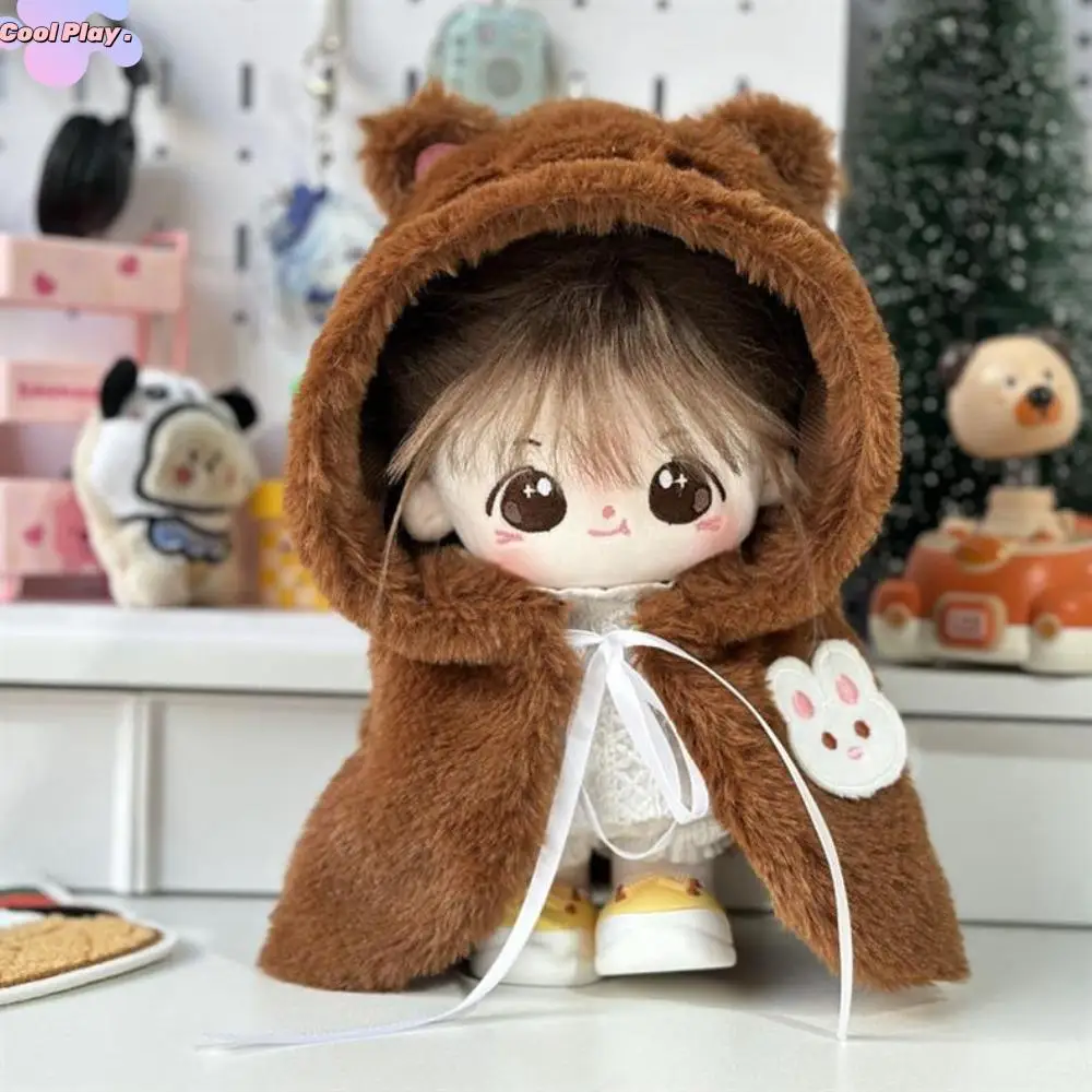 

Rabbit Cotton Doll Clothes Plush Cloak Outfit 20cm Cotton Doll's Clothes Mini Kawaii No Attribute Doll Clothes Doll Accessories