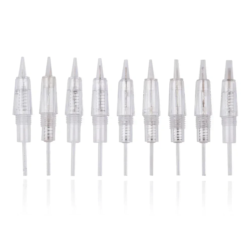

50 stks Wegwerp Schroef Tattoo Naalden Cartridge Voor Premium Charmant Permanente Tattoo Machine Gun