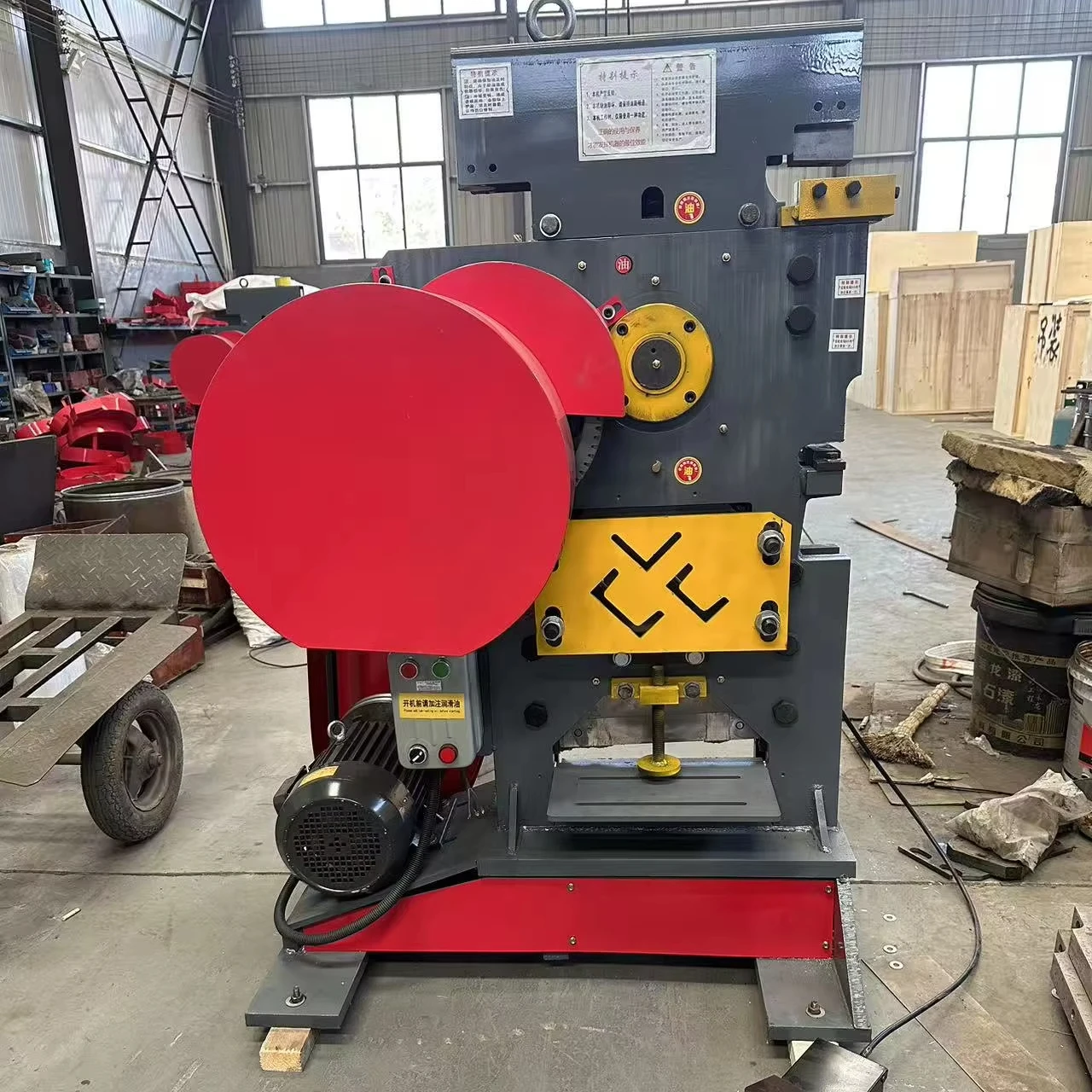 Combined Multi Function Hydraulic Ironworker Tubular Punching and Shearing Machine Mold for Component Processing in Industries