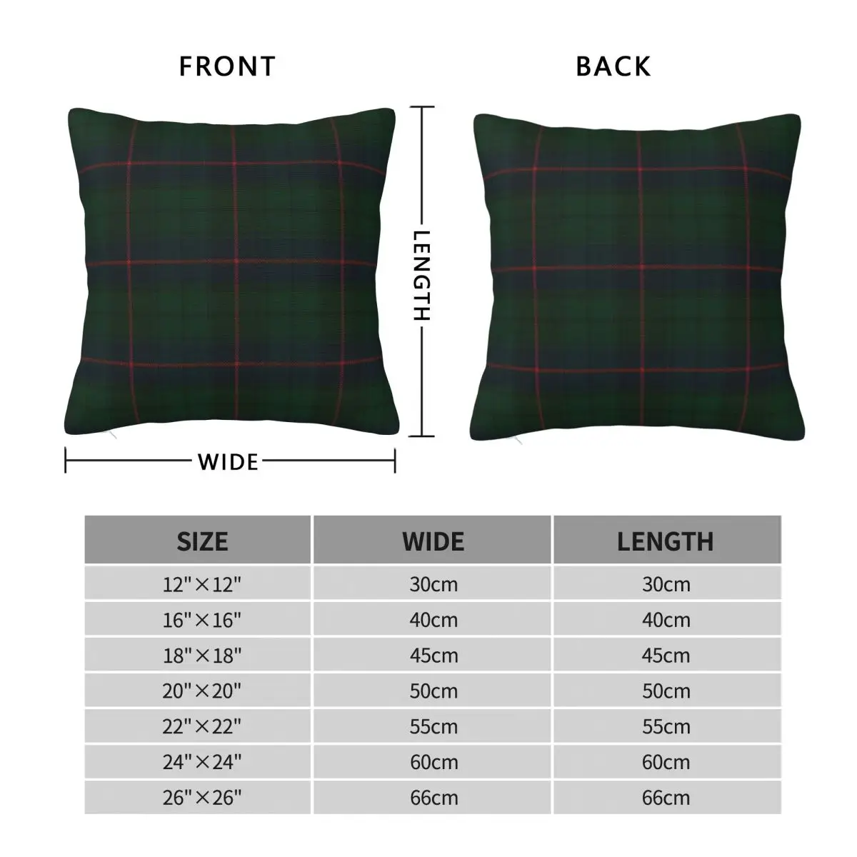 Davidson Clan Scottish Tartan Pillowcase Polyester Linen Velvet Printed Zip Decor Throw Pillow Case Sofa Cushion Cover 45x45