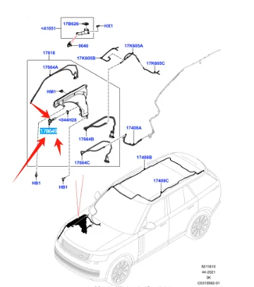 T2R55429 T2R32248 T2R7588 JDE26360 Water Tank Low Level Sensor For JAGUAR F-TYPE X152 E-PACE 2014-2023