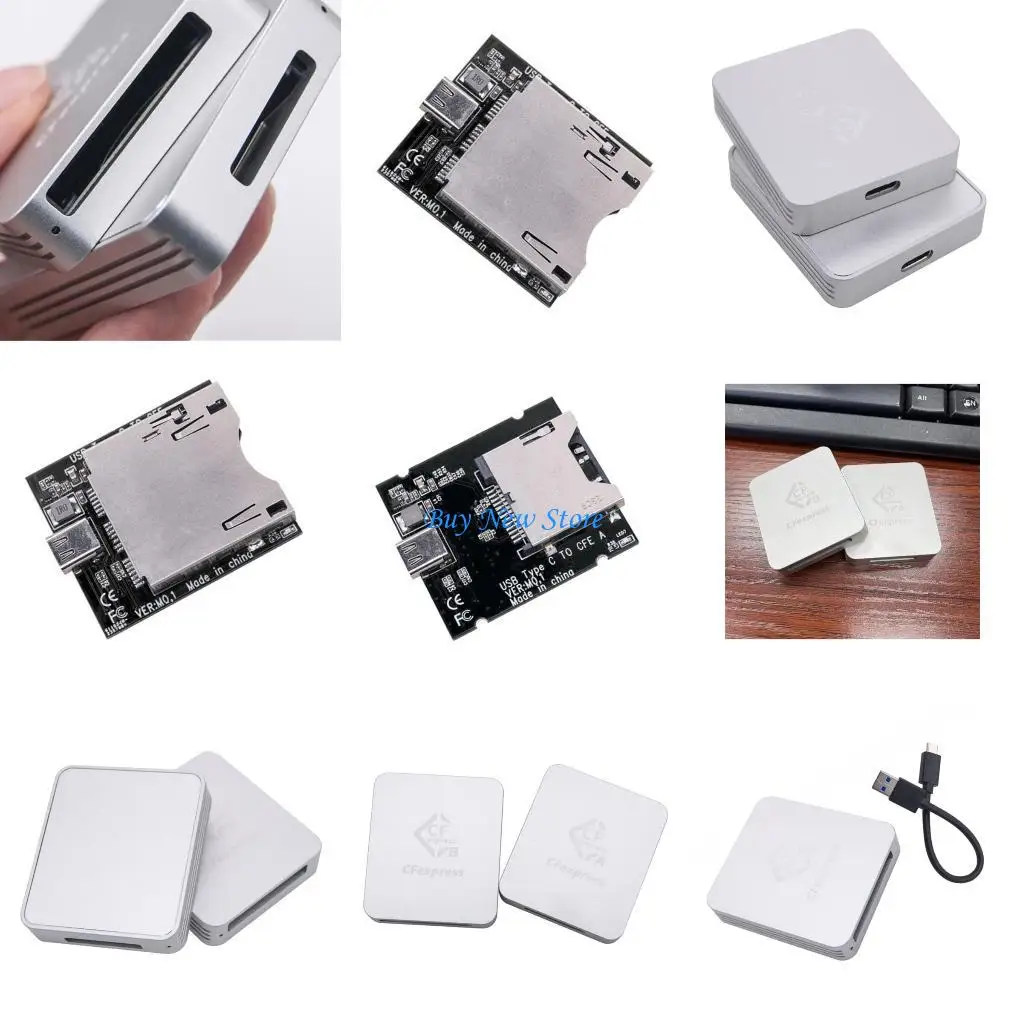 

20CE CFexpress TypeB TypeA Card Reader Fast Speed Camera Card Reader Usb3.1 10Gbps