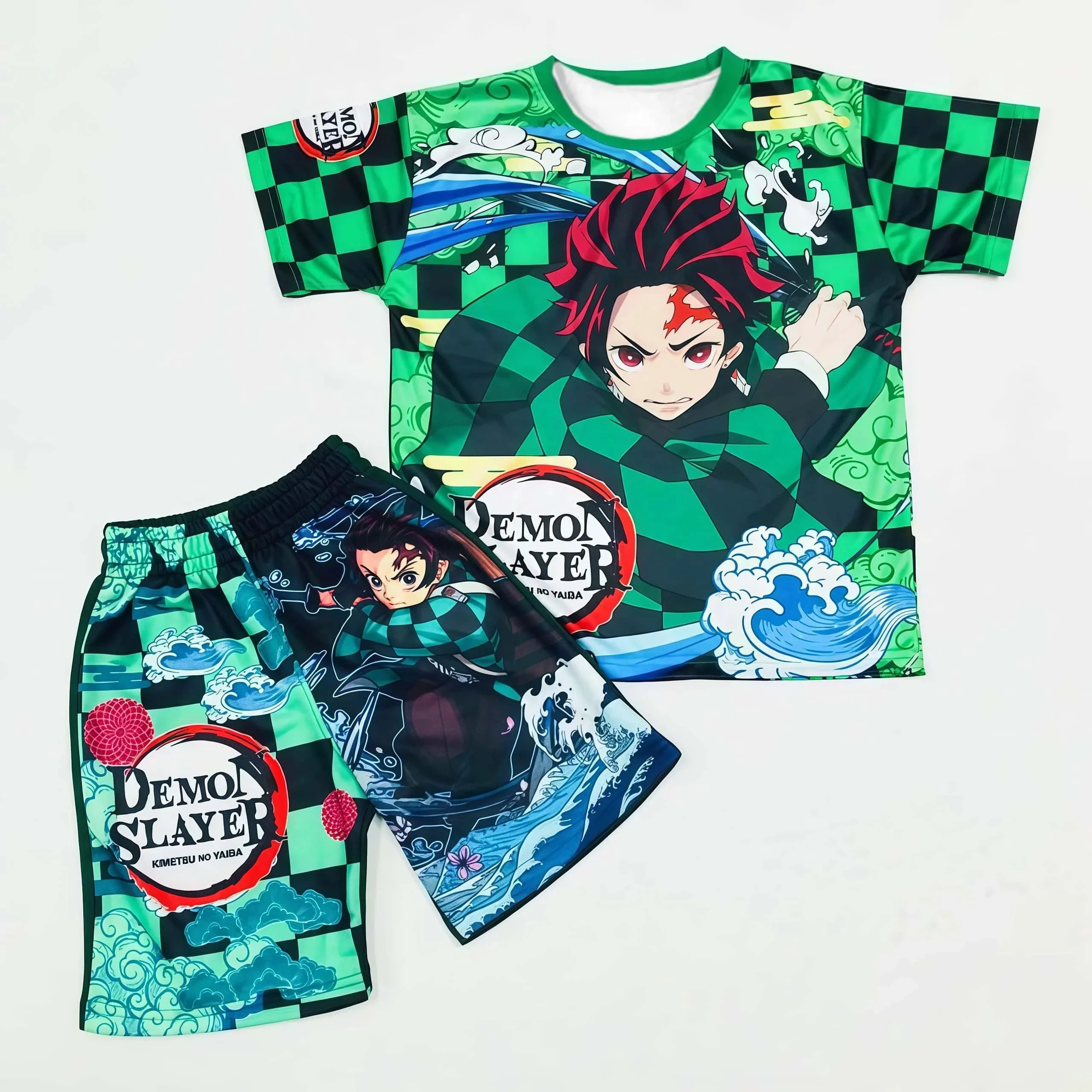 Demon Slayer Multi-character, Multi-style 3D Printed Pajamas and Loungewear for Kids and Adults, Family Outing Eye-catching view 2