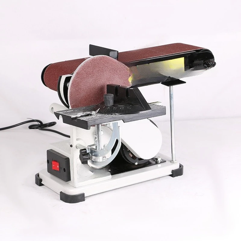 Mechanical belt grinding machine Small electric polishing machine Benchtop fixed angle grinding machine