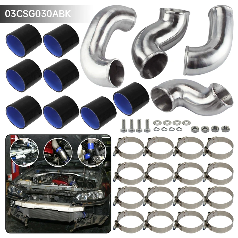 

Front Mount Intercooler Pipe Piping Kit Fits For Nissan Skyline R33 R34 GTR RB26DETT Black/Red/Blue