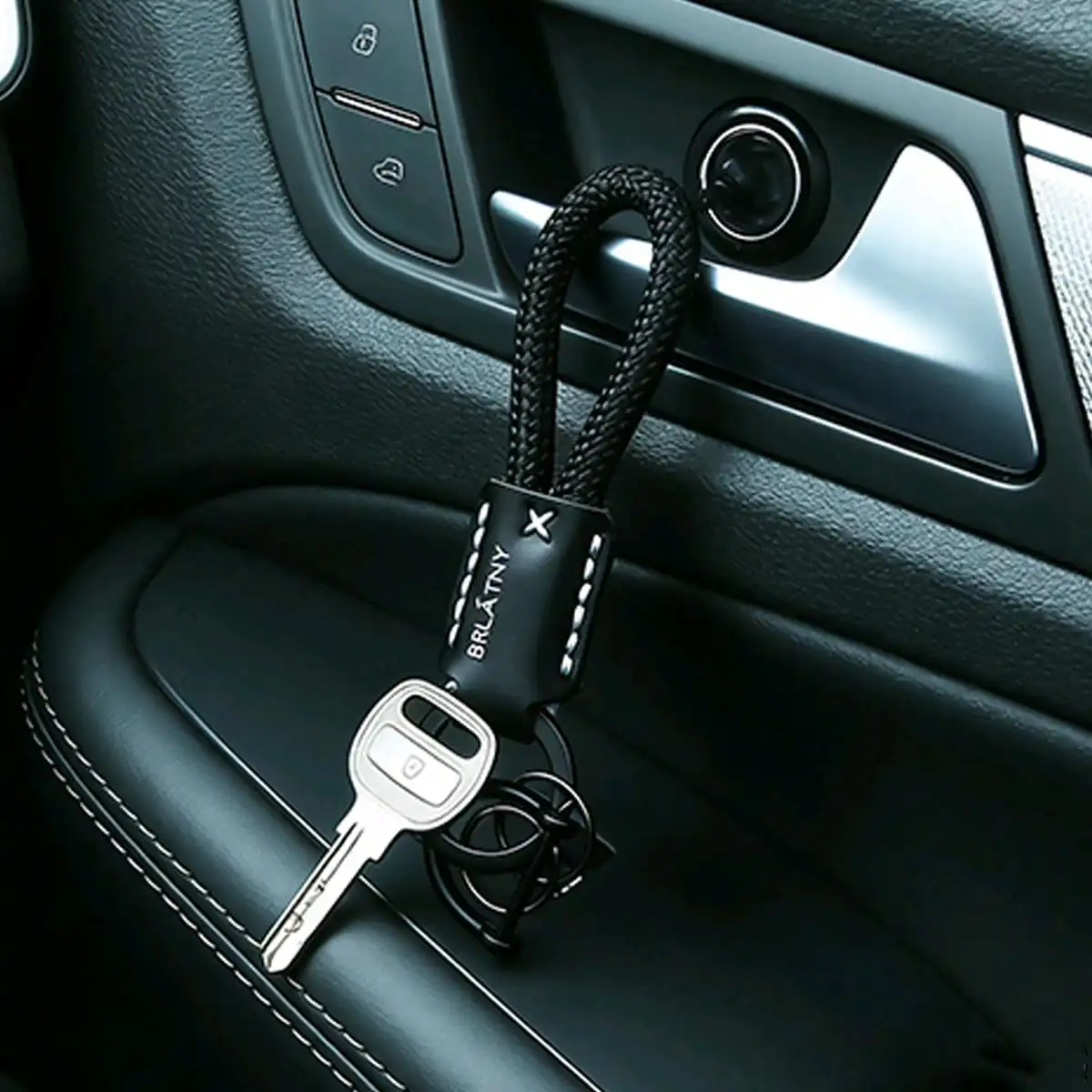1Pc High-Quality Anti-Lost Car Keychain Lanyard Pendant, Handmade Braided Rope Key Chain, Festival Gift, Textured Wrist Key Stra