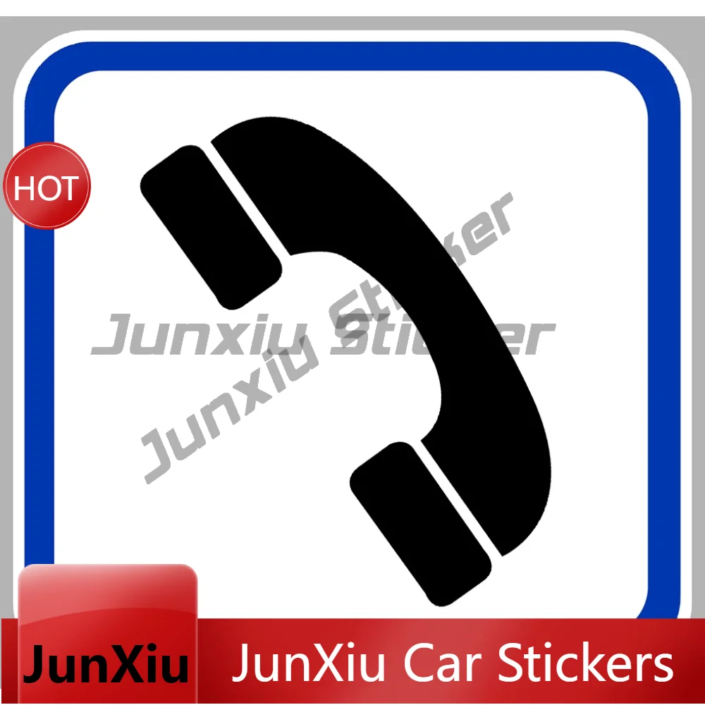 Pvc Decals For Travel Case Point Telephone Camping Weather Resistant Unique Sticker