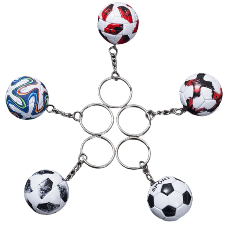 Neuer Fußball-Schlüsselanhänger, Mini-süßer Fußball-Schlüsselanhänger, ideal für Jahreszeitspreise, Rucksäcke, Schlüsselanhänger, Partygeschenke, Team-Souvenir – Detail 3
