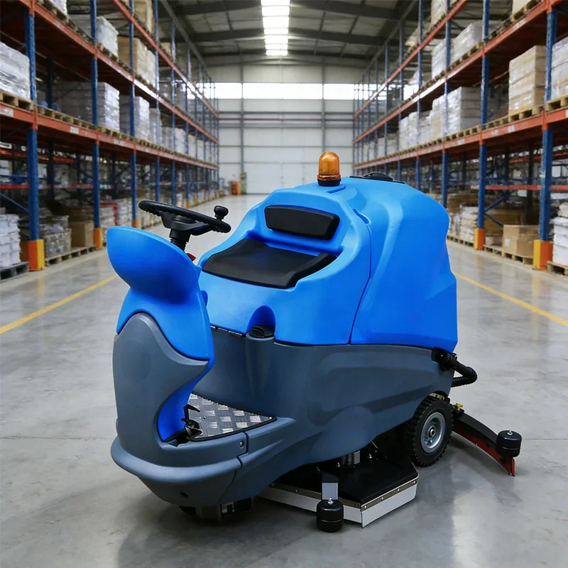 New Electric 24V Marble Tile Compact Janitorial Cordless Ride-on Floor Scrubber with 1 Year Warranty
