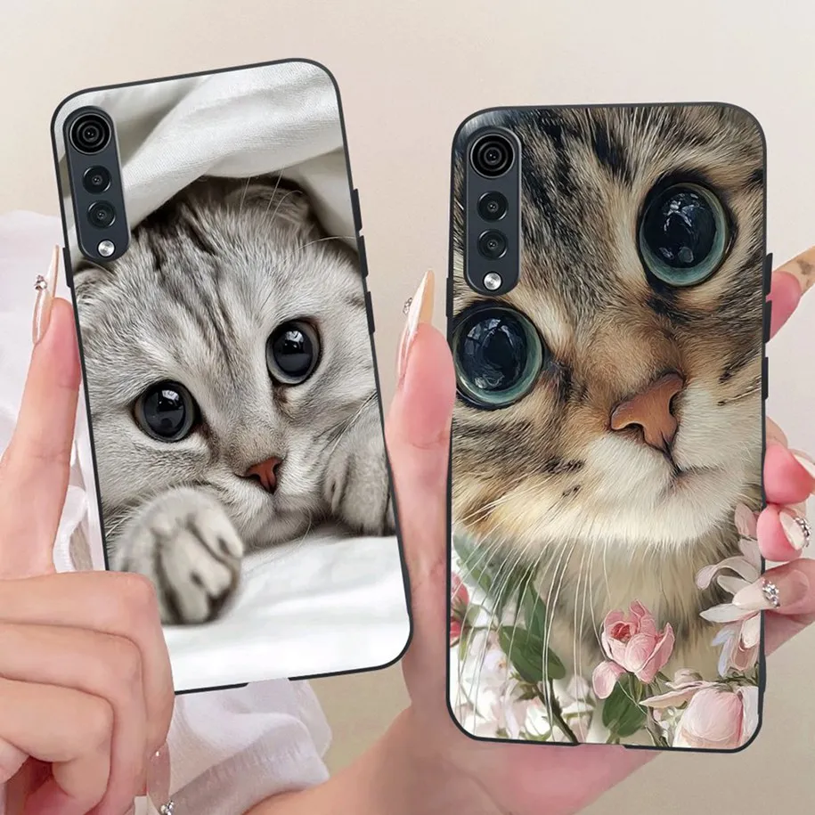 For LG Velvet Case Cool Dragon Soft Silicone Cartoon Cat Black Phone Cover For LG Velvet 5G UW Funda LM-G900N LGVelvet Protector view 4