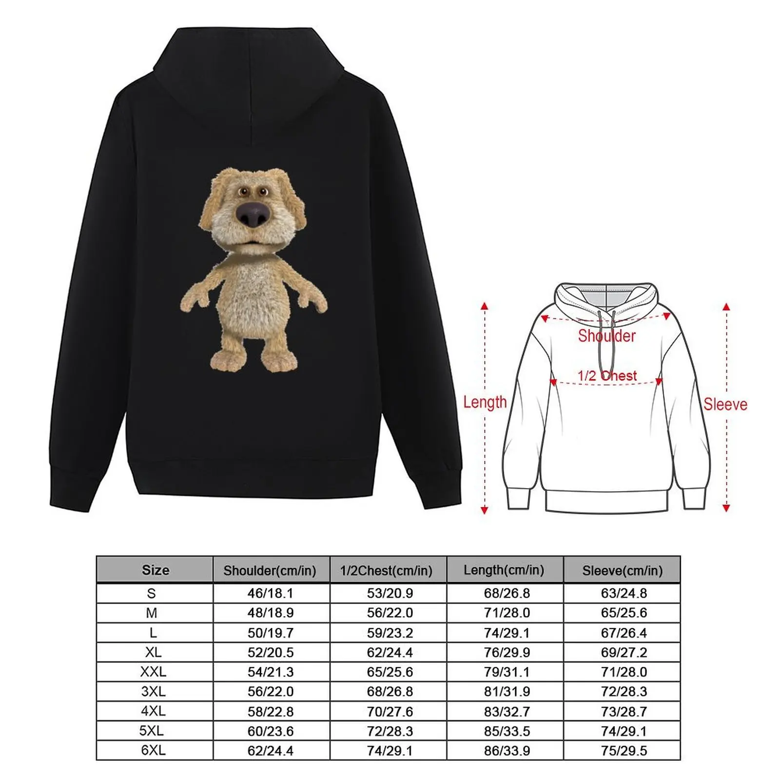 Ben Hoodie men's sweat-shirt set fashion men autumn new products mens clothes oversized hoodie