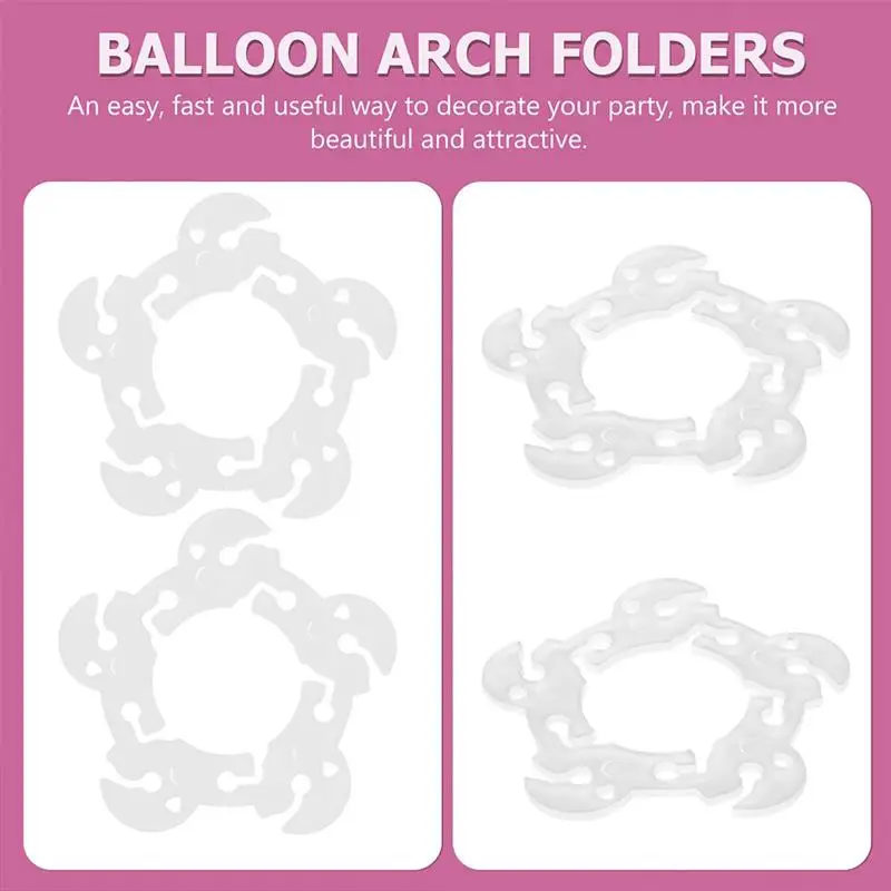 50pcs Balloon Arch Folders Arch Clip Holder Plastic Arch Fixing Buckle Wedding Birthday Party Balloon Arch Folderss