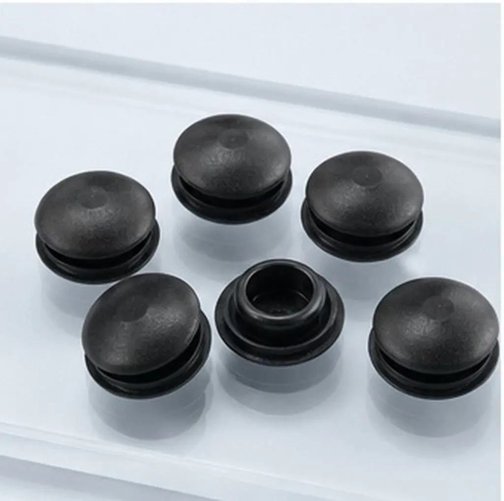 100Pcs Plastic Car Door Hole Plugs Black Automotive Body Sealing Caps Replacement Shock Absorber Round Stoppers Waterproof