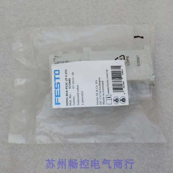 

New Festo FESTO Solenoid Valve VUVG-B14-P53C-ZT-F-1T1L In Stock 573485