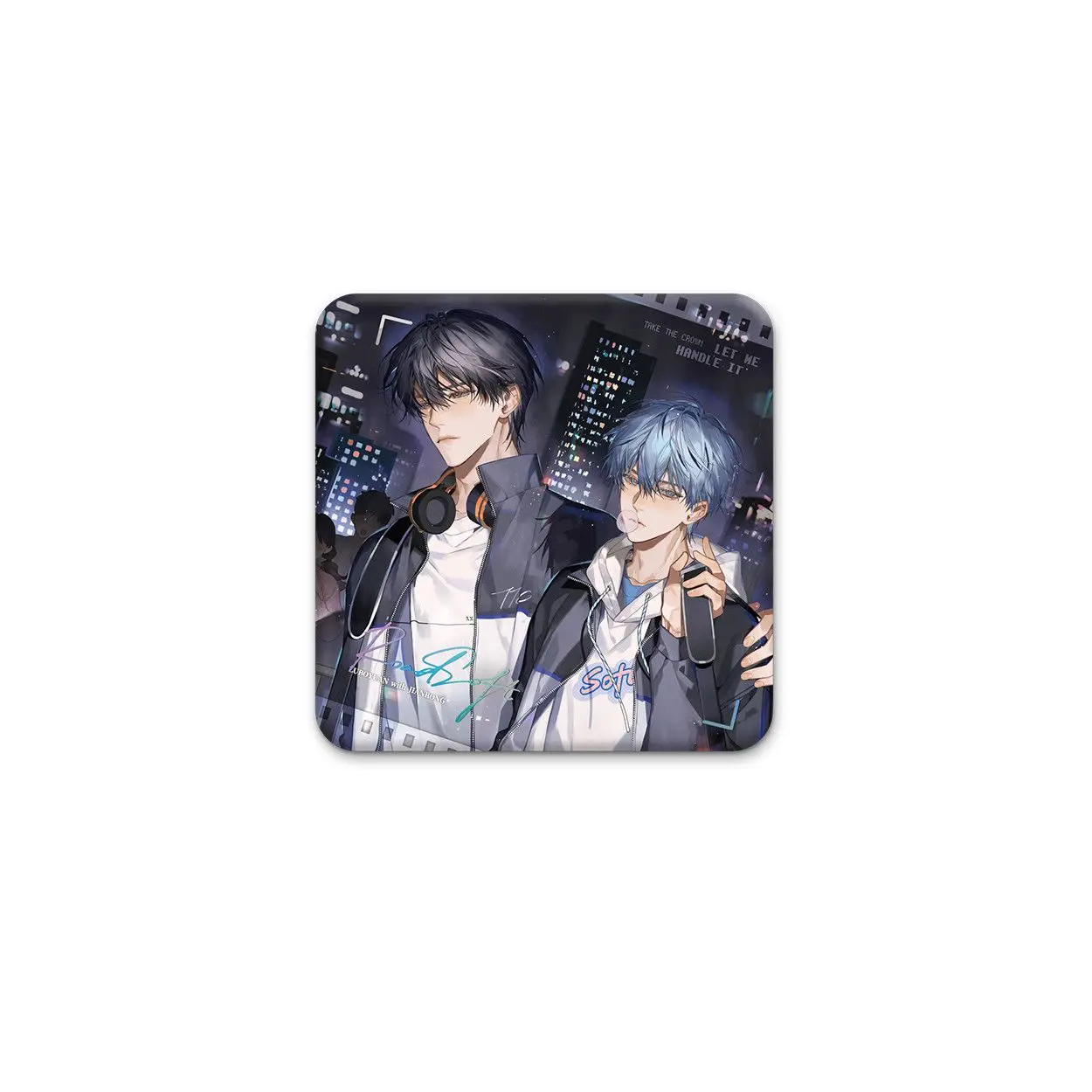 Wo Xing Rang Wo Shang Official Peripheral Luo Ri Zhi Yue Series Badge Stand Color Paper Laser Ticket Lu Boyuan VS Jian Rong