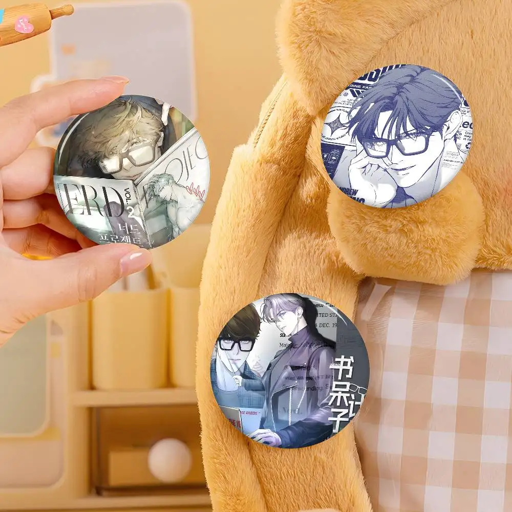 Nerd Project Bl Anime Anime Brooches Cute Cartoon  Badge Jacket Jeans Lapel Pin Gift Accessorie