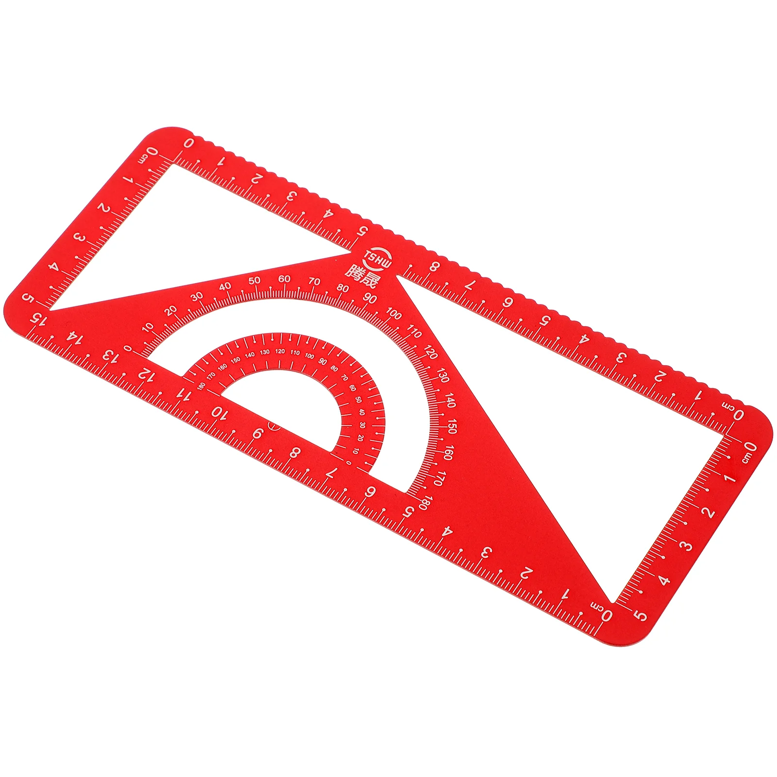 Aluminum Alloy Straightedge Triangle Protractor Set for Drawing Measurement Aluminum Alloy Ruler Set Drawing Measurement Ruler